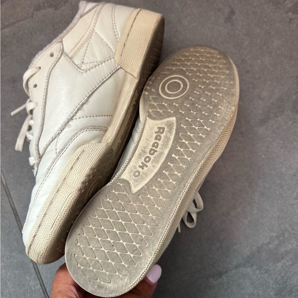 Reebok Cream and Blue Athletic Shoes - Picture 3 of 7